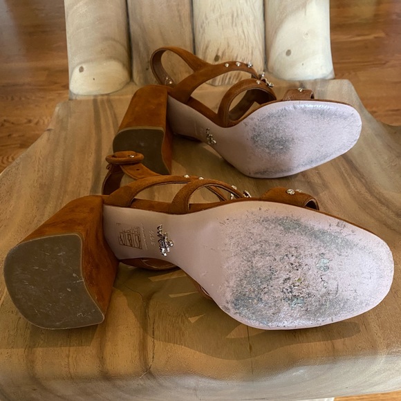 Prada Suede Slingback Sandal - Picture 8 of 11